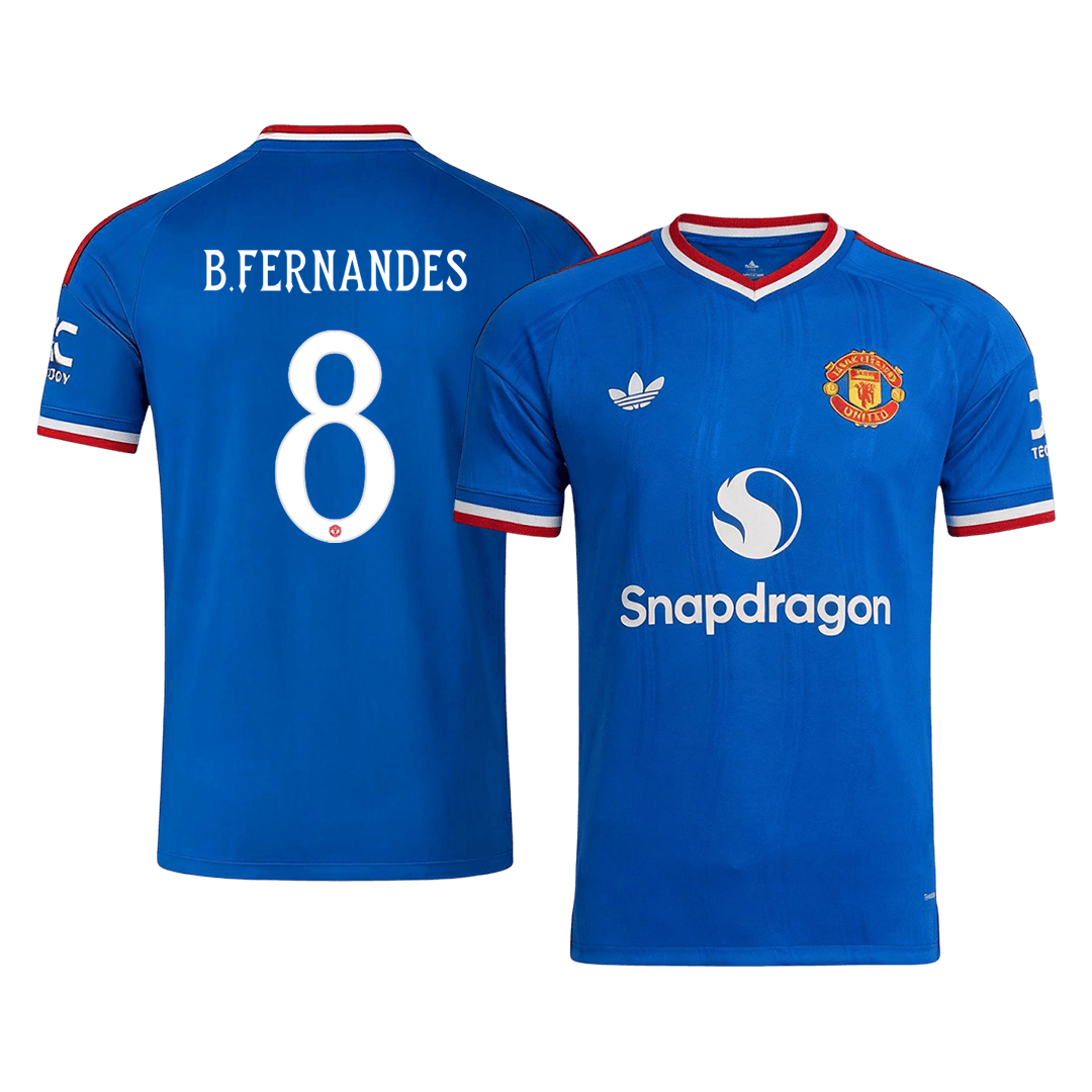 Manchester United Bortedrakt 2026/27 – B. FERNANDES #8 – UCL