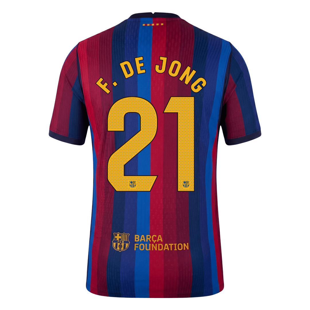 Barcelona Hjemmedrakt 2026/27 – F. DE JONG #21 (Spillerversjon)