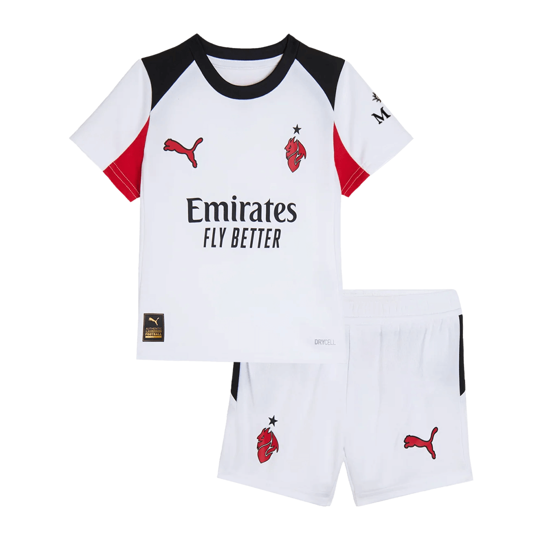 Anbefalt: AC Milan Bortedraktsett Barn 2025/26