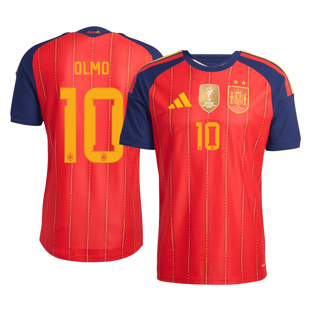 Anbefalt: [Champion Edition] Spania Hjemmedrakt VM 2026 – OLMO #10 (Spillerversjon)