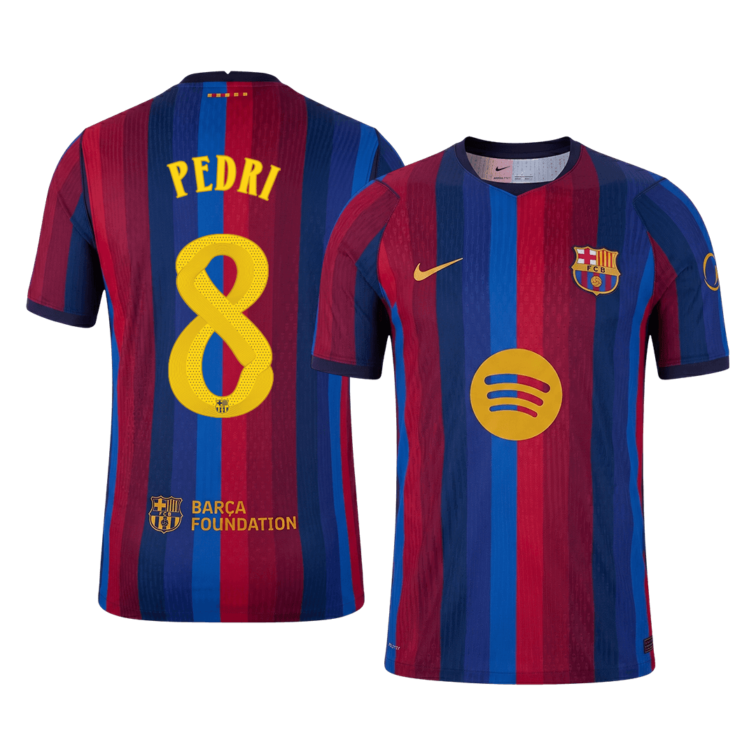 Barcelona Hjemmedrakt 2026/27 – PEDRI #8 – UCL (Spillerversjon)