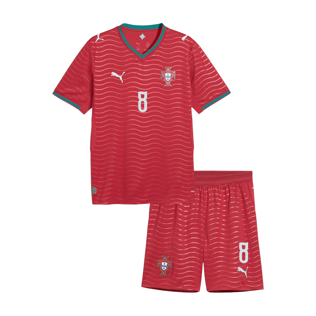Portugal Hjemmedraktsett Barn VM 2026 – B. FERNANDES #8 [PREMIUM] – bilde 11