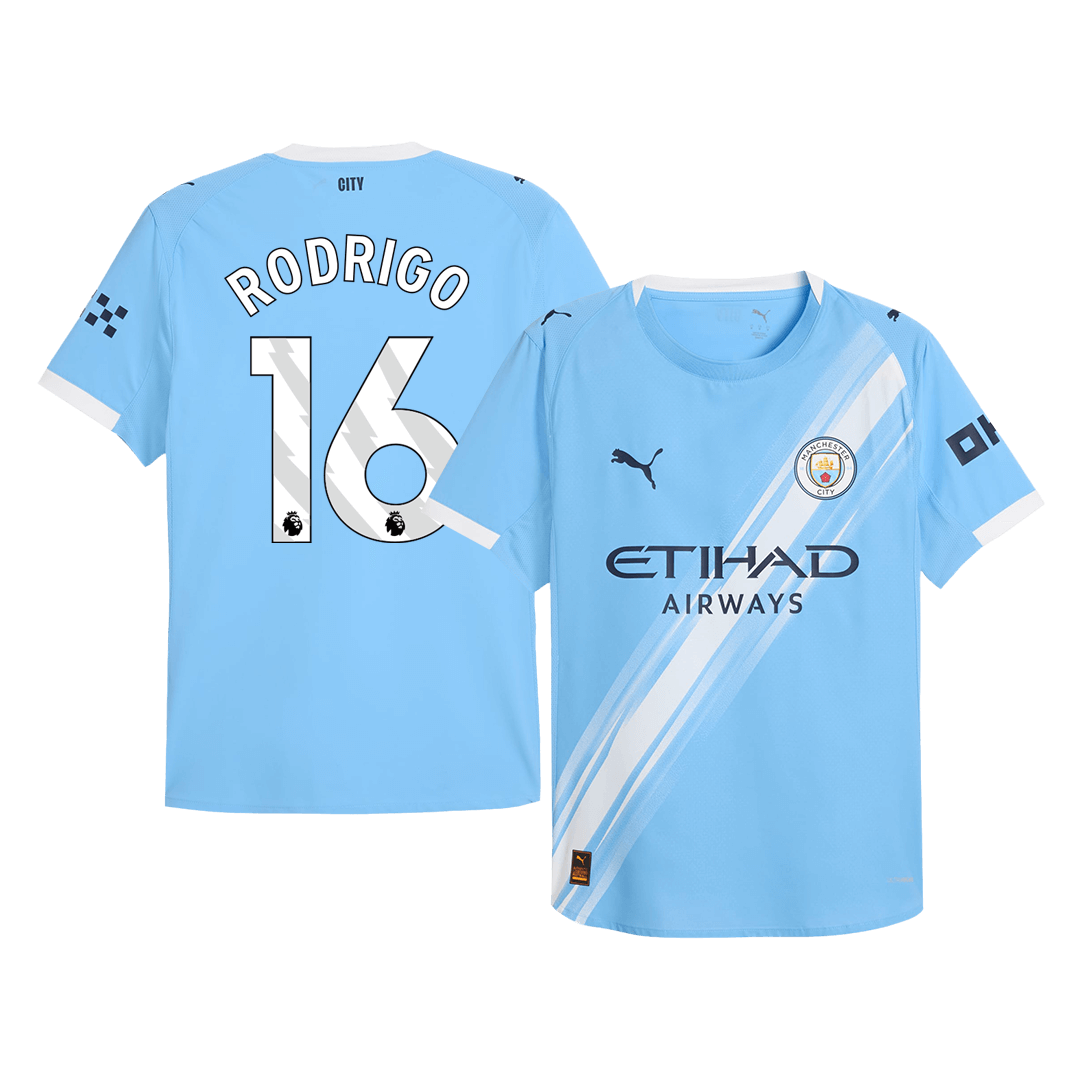 Anbefalt: Manchester City Hjemmedrakt 2025/26 – RODRIGO #16 (Spillerversjon)