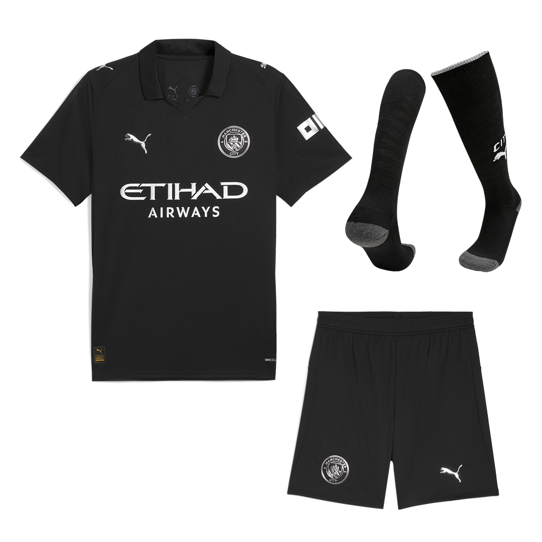 Anbefalt: Manchester City Bortedraktsett 3-deler 2025/26
