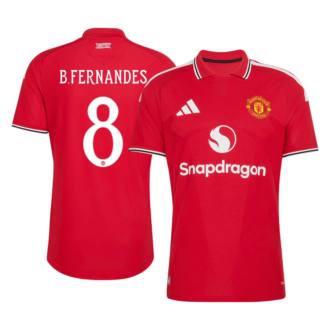 Manchester United Hjemmedrakt 2026/27 – B. FERNANDES #8 – UCL (Spillerversjon)