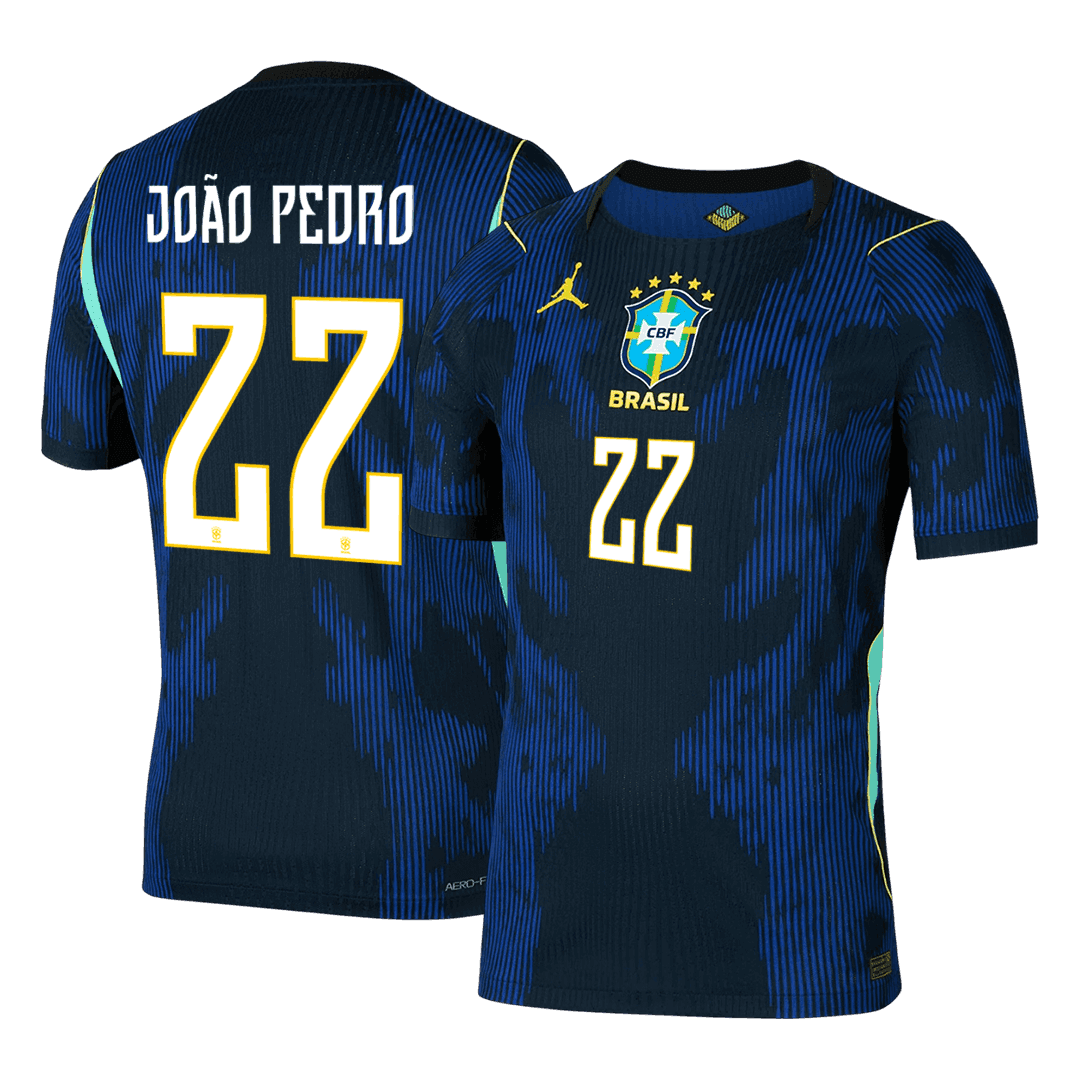 Anbefalt: Brasil Bortedrakt VM 2026 – JOÃO PEDRO #22 (Spillerversjon)