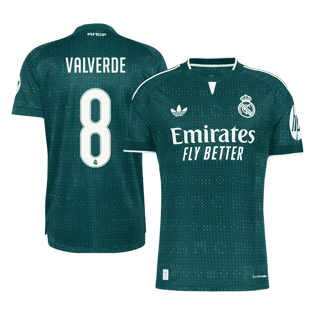 Real Madrid Bortedrakt 2026/27 – VALVERDE #8 (Spillerversjon)