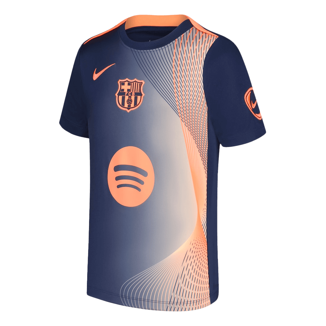 Anbefalt: Barcelona Oppvarmingsdrakt 2025/26 (Oransje)