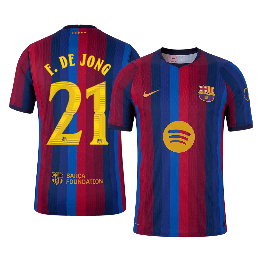 Barcelona Hjemmedrakt 2026/27 – F. DE JONG #21 – UCL (Spillerversjon)