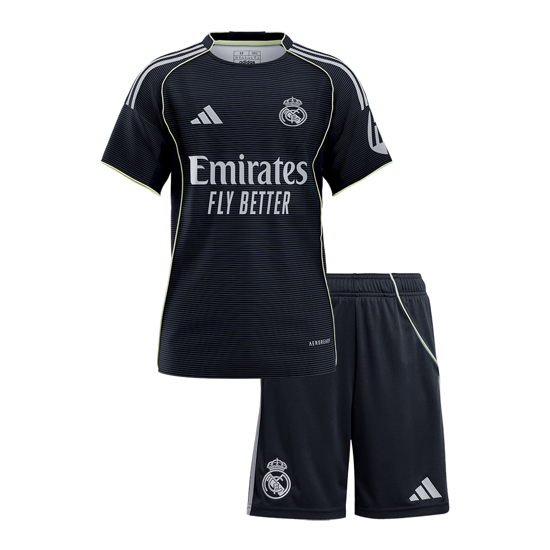Anbefalt: Real Madrid Bortedraktsett Barn 2025/26
