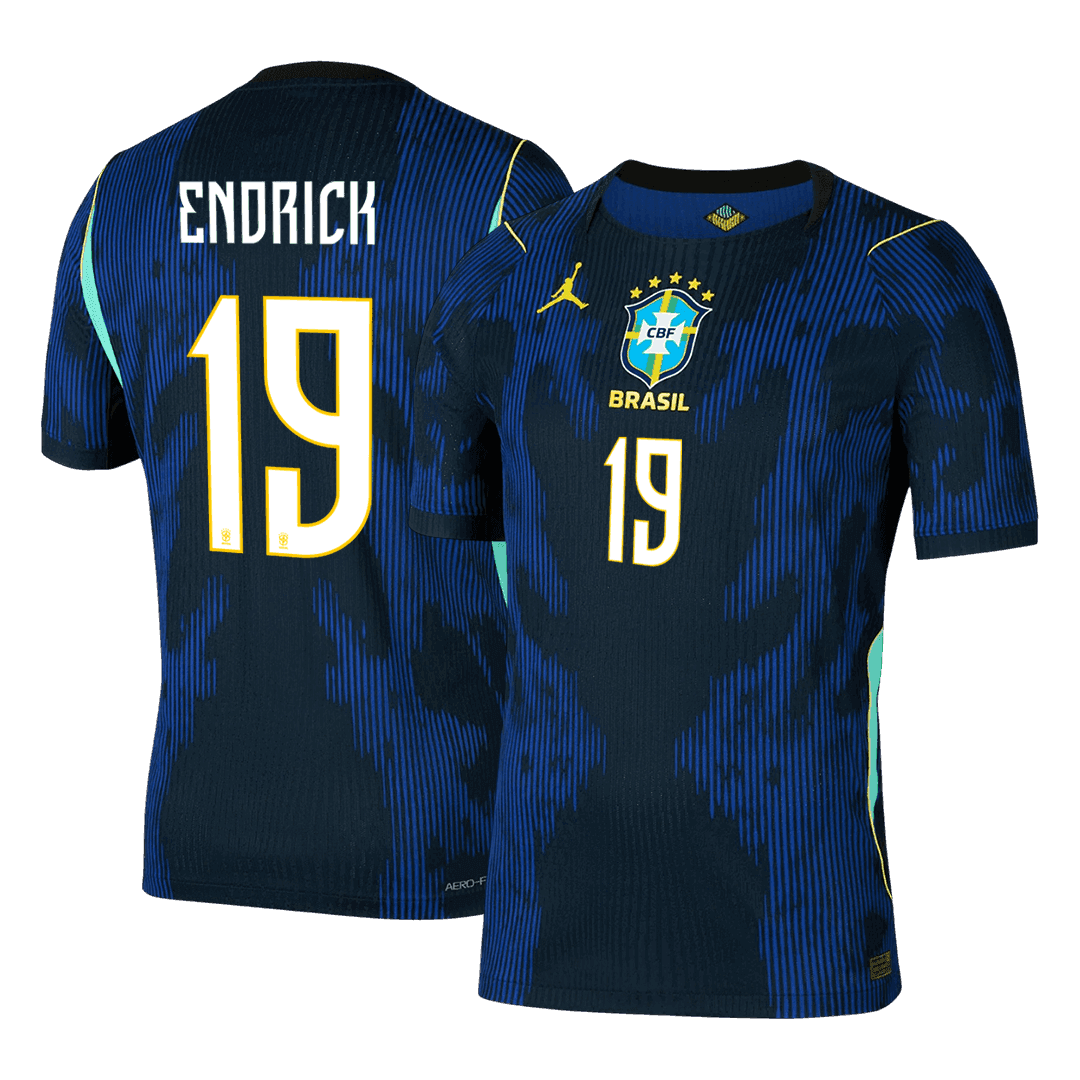 Anbefalt: Brasil Bortedrakt VM 2026 – ENDRICK #19 (Spillerversjon)