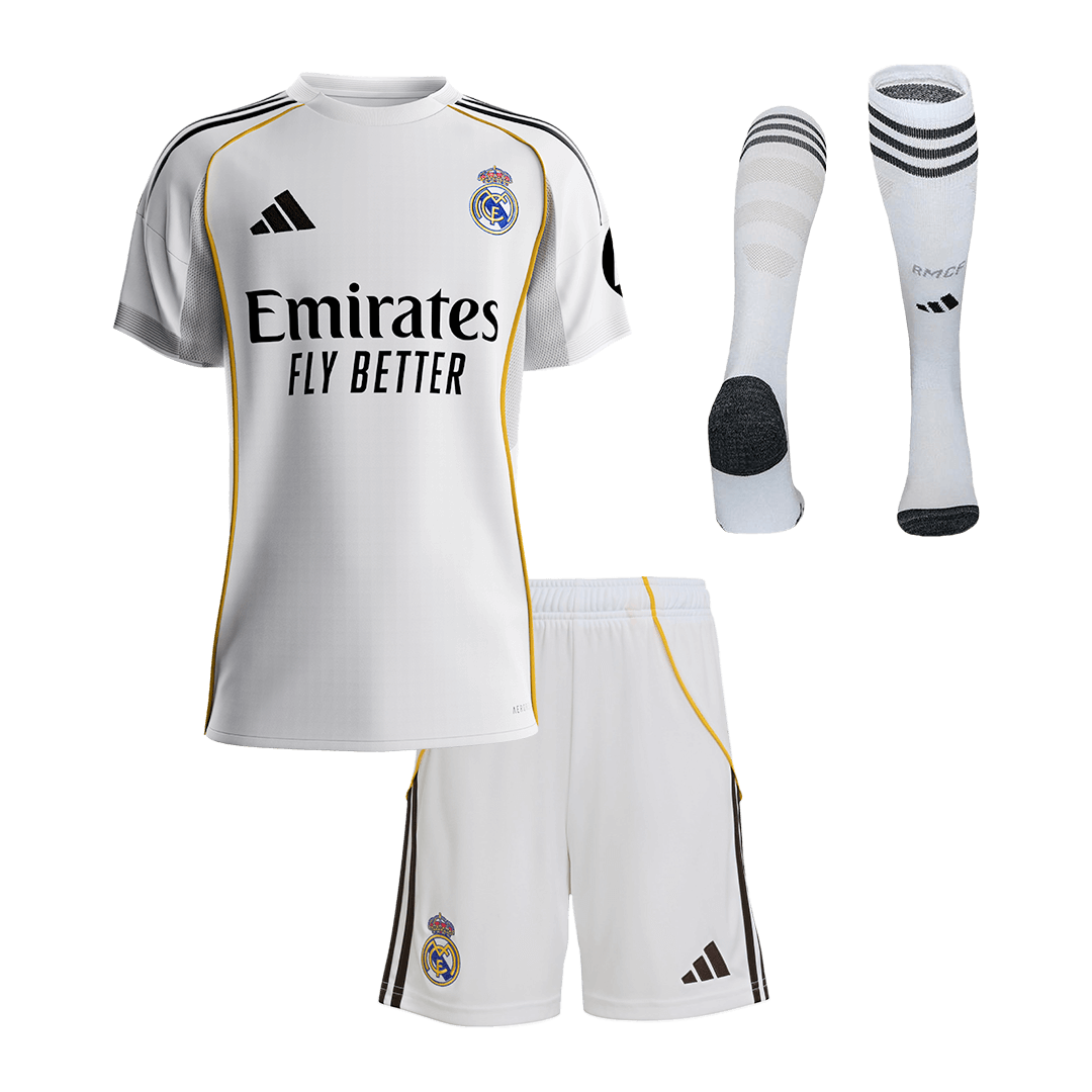 Anbefalt: Real Madrid Hjemmedraktsett Barn 3-deler 2025/26