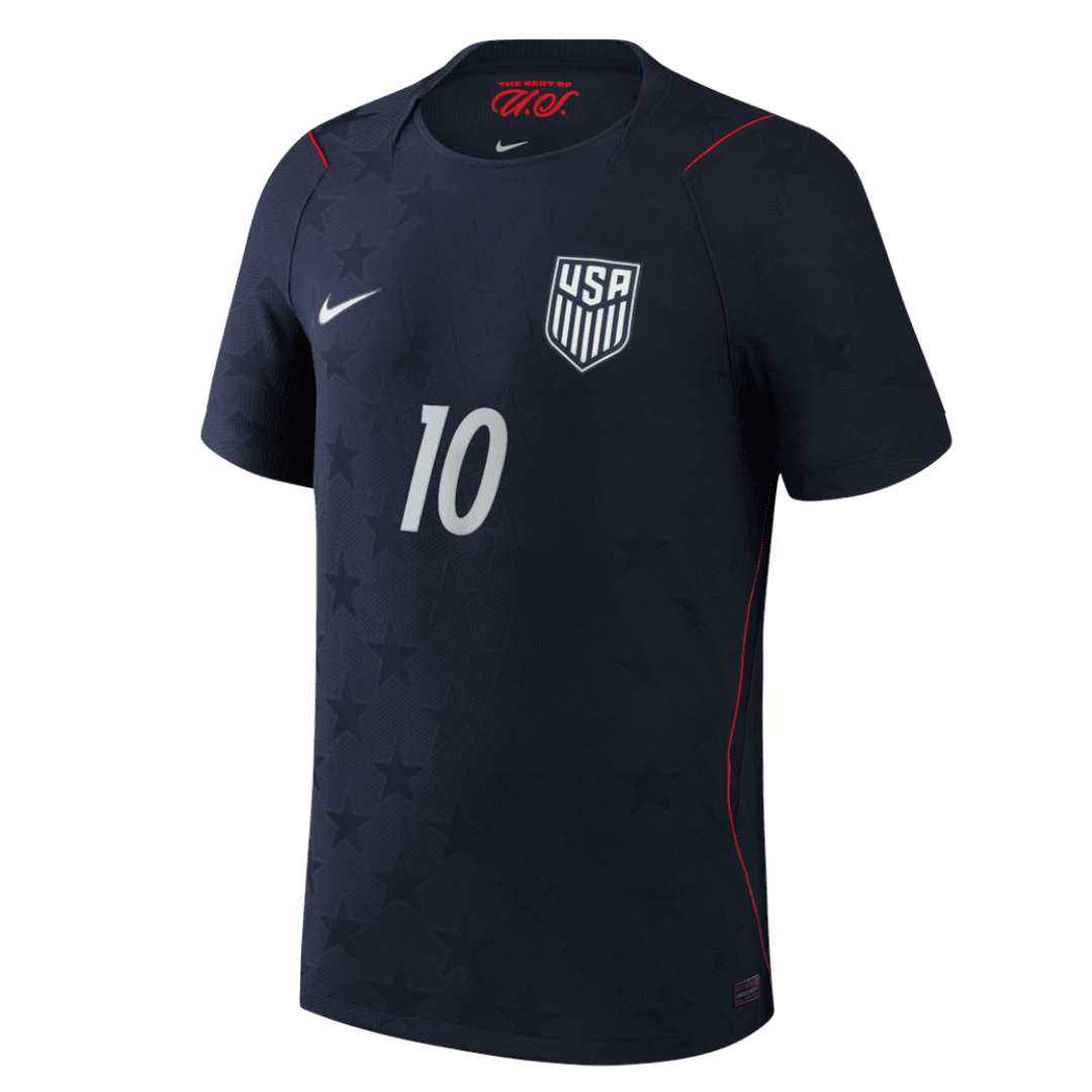 Anbefalt: USA Bortedrakt VM 2026 – PULISIC #10 (Spillerversjon)