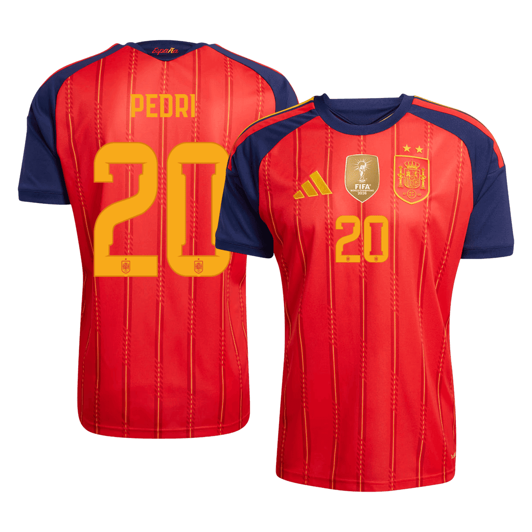 Anbefalt: [Champion Edition] Spania Hjemmedrakt VM 2026 – PEDRI #20