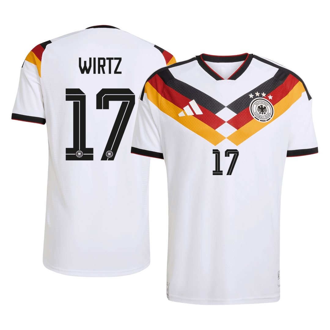 Anbefalt: Tyskland Hjemmedrakt VM 2026 – WIRTZ #17 (Spillerversjon)