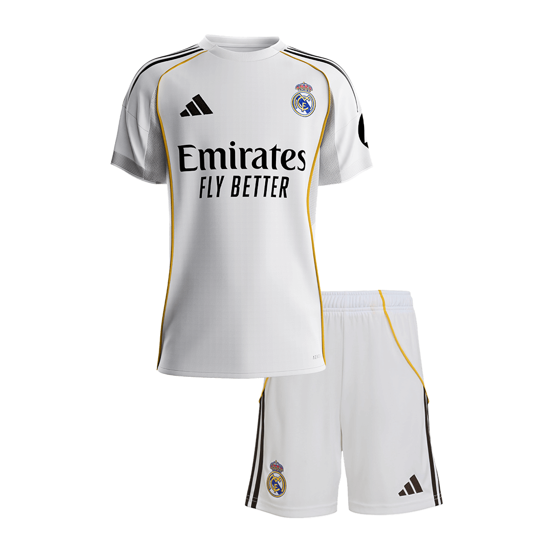 Anbefalt: Real Madrid Hjemmedraktsett Barn 2025/26