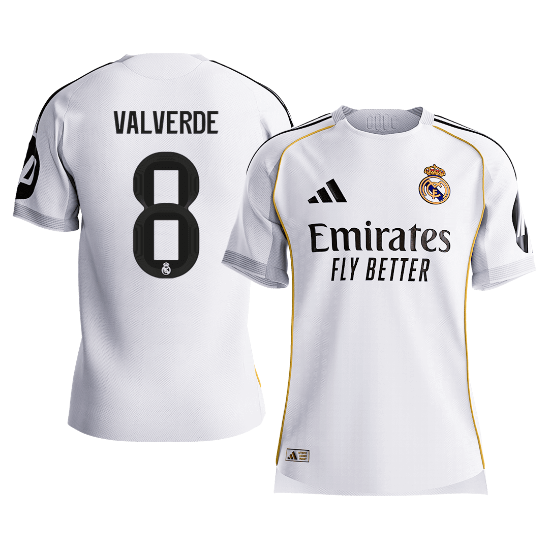 Real Madrid Hjemmedrakt 2025/26 – VALVERDE #8 (Spillerversjon) [PREMIUM]