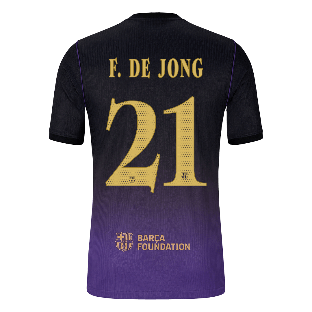 Barcelona Bortedrakt 2026/27 – F. DE JONG #21 – UCL (Spillerversjon)