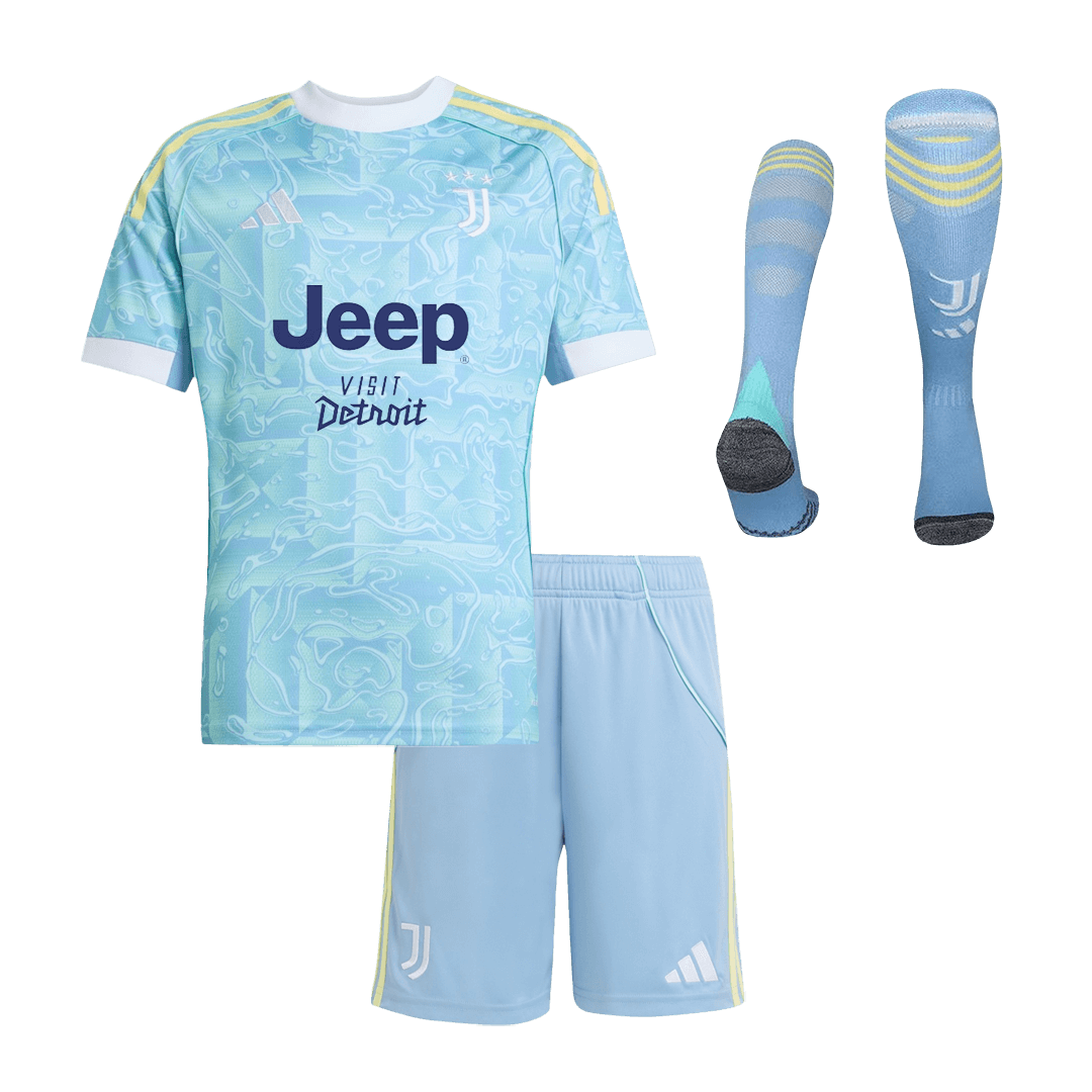 Anbefalt: Juventus Bortedraktsett Barn 3-deler 2025/26