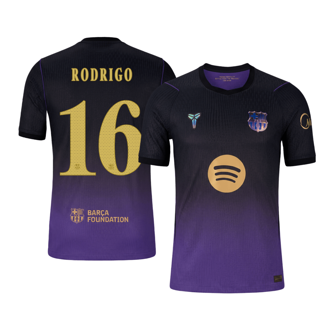 Barcelona Bortedrakt 2026/27 – RODRIGO #16 – UCL (Spillerversjon)