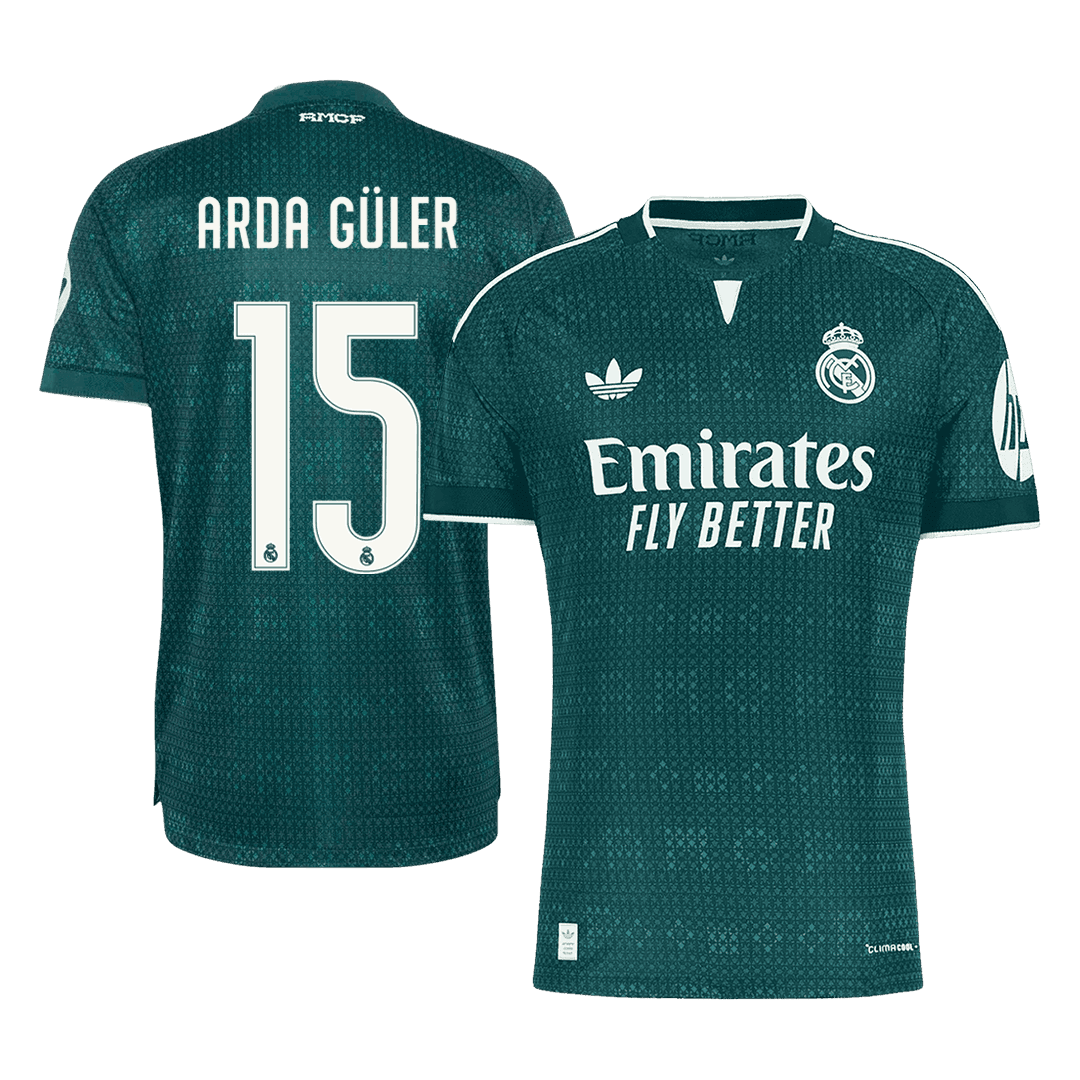 ARDA GÜLER #15 Men's Real Madrid 2026/27 Player Version Away Soccer Jersey-New York Soccer Shop