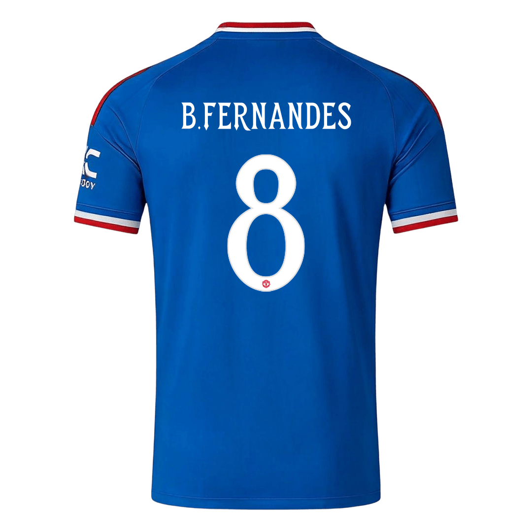B. FERNANDES #8 Men's Manchester United UCL 2026/27 Away Soccer Jersey-New York Soccer Shop