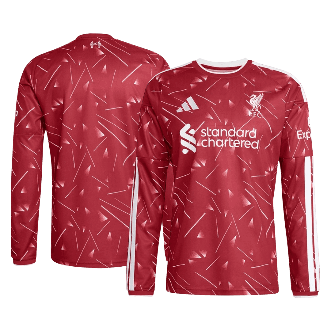 Men's Liverpool 2026/27 Home Long Sleeve Soccer Jersey-New York Soccer Shop