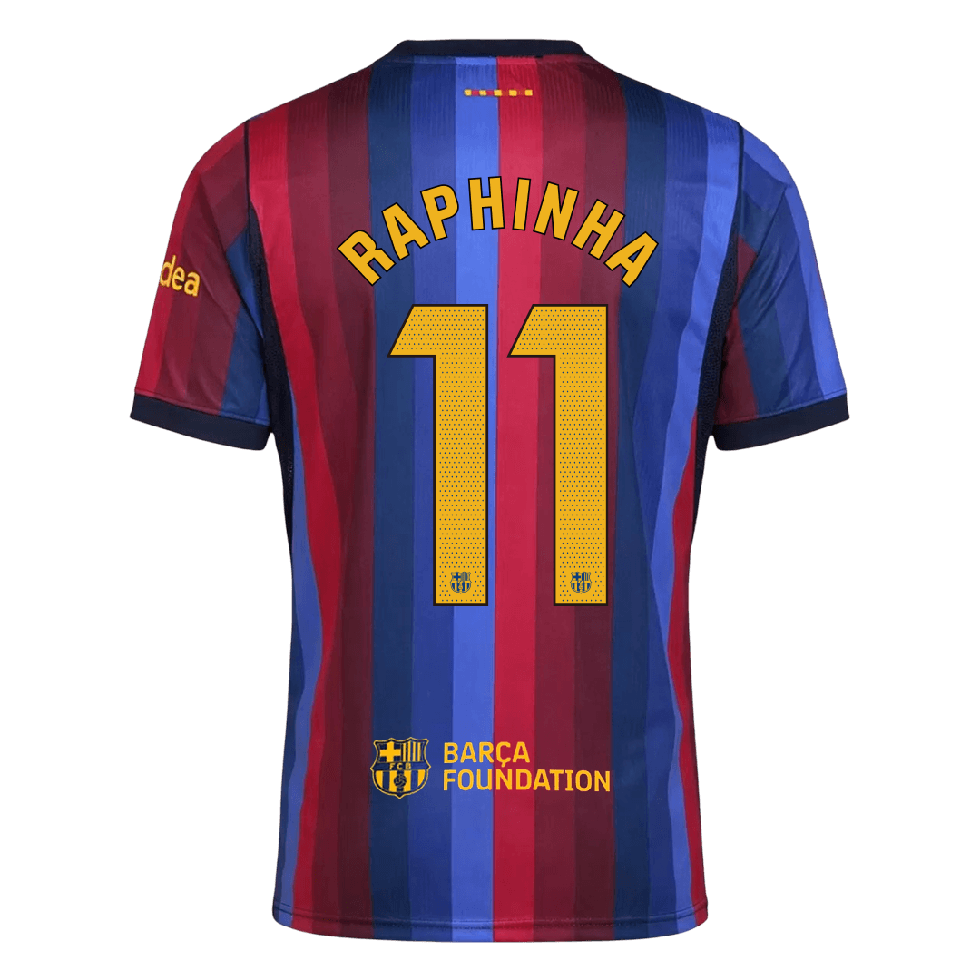 RAPHINHA #11 Men's Barcelona 2026/27 Home Soccer Jersey-New York Soccer Shop
