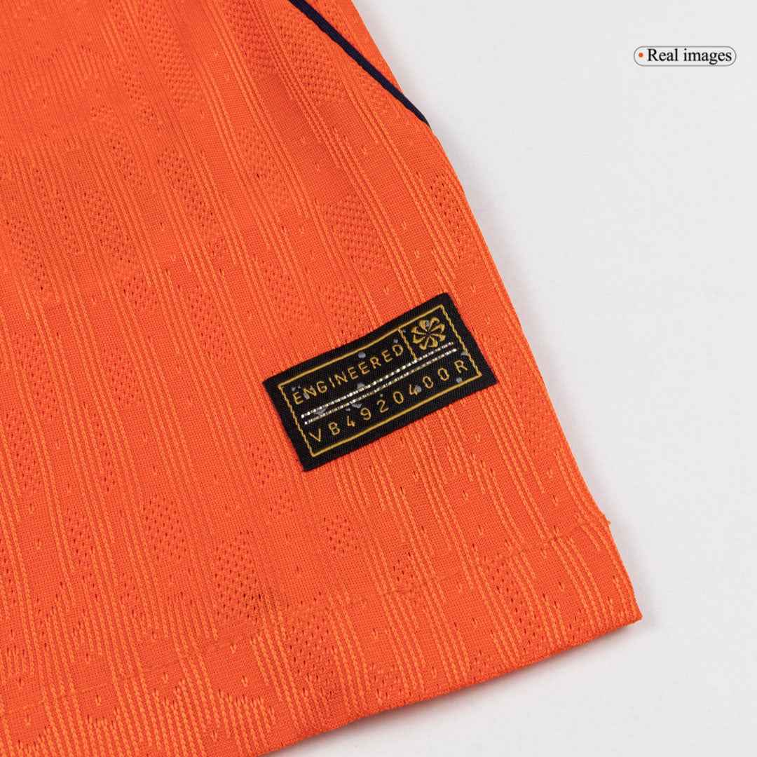 VIRGIL #4 Men's Netherlands World Cup 2026 Player Version Home Soccer Jersey - Slim Fit