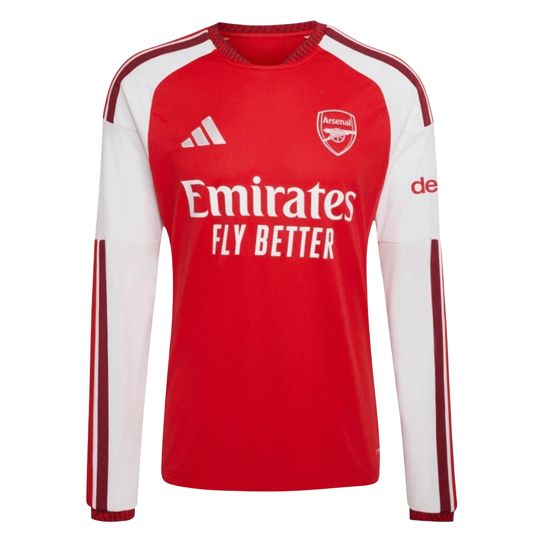 Men's Arsenal 2026/27 Home Long Sleeve Soccer Jersey-New York Soccer Shop