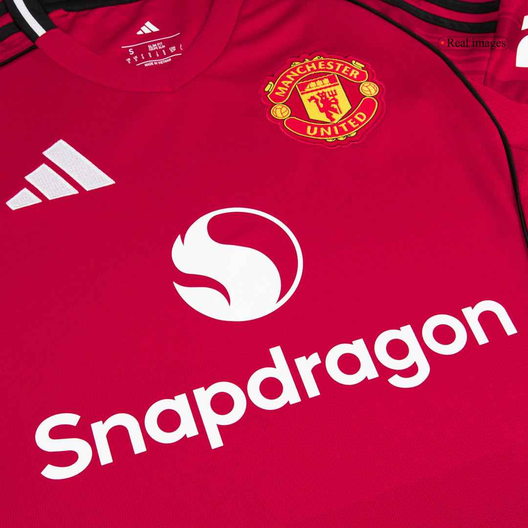 Men's Manchester United 2025/26 Home Soccer Jersey [PREMIUM]