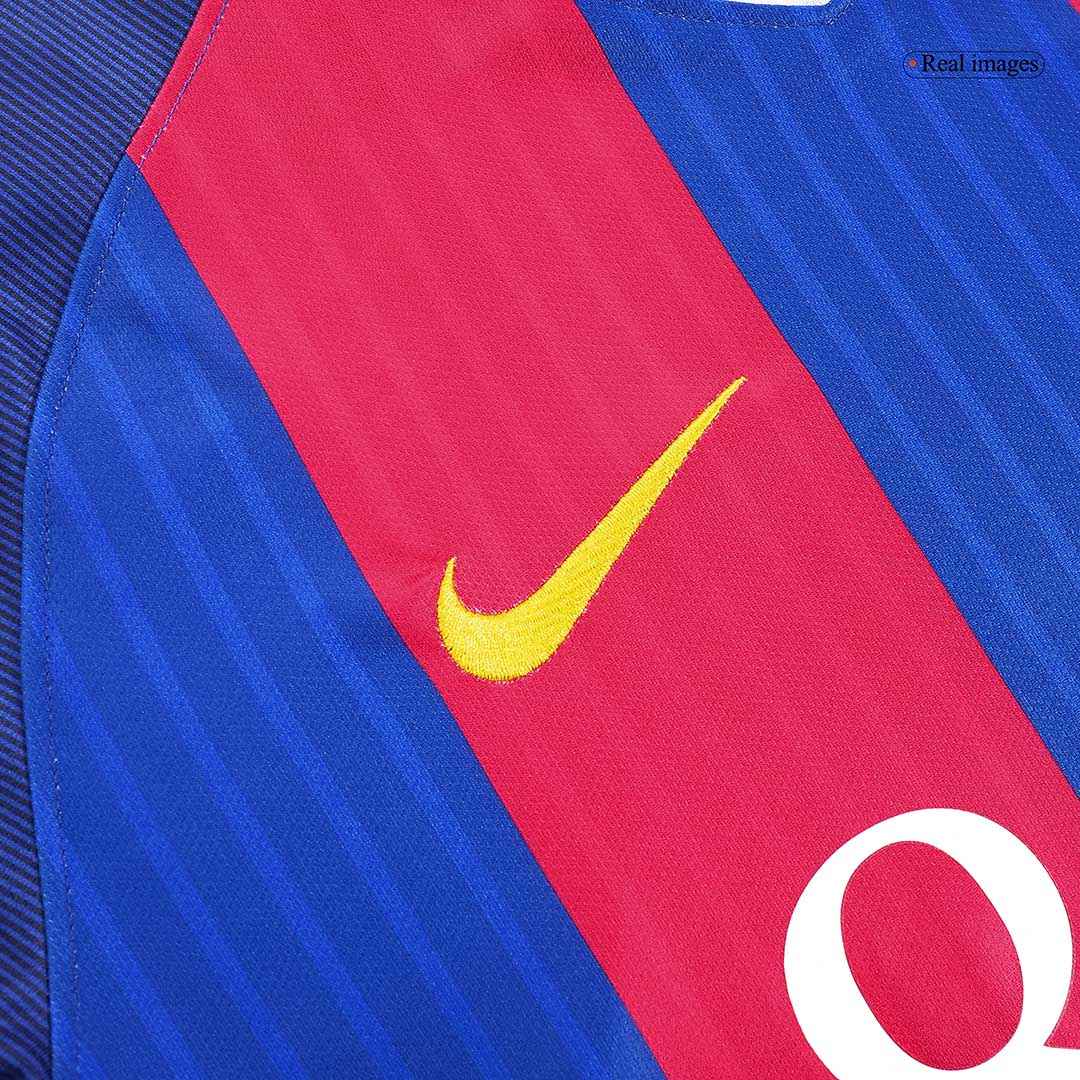 Retro MESSI #10 Men's Barcelona 2016/17 Home Soccer Jersey