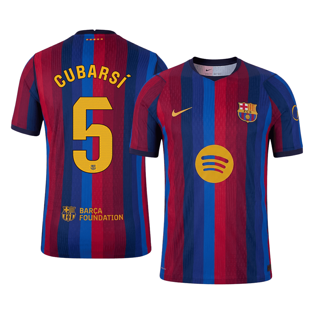 CUBARSÍ #5 Men's Barcelona UCL 2026/27 Player Version Home Soccer Jersey-New York Soccer Shop