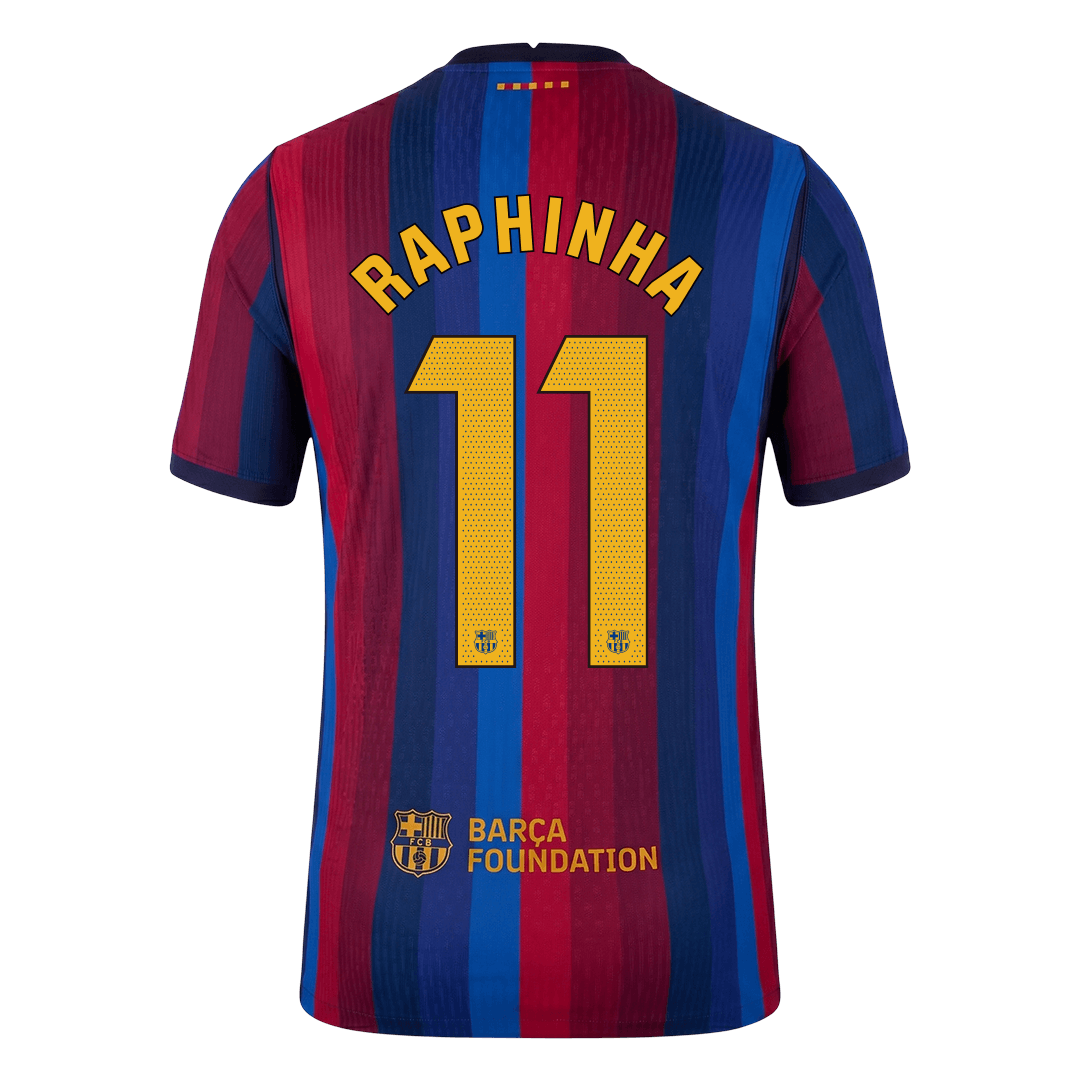 RAPHINHA #11 Men's Barcelona UCL 2026/27 Player Version Home Soccer Jersey-New York Soccer Shop