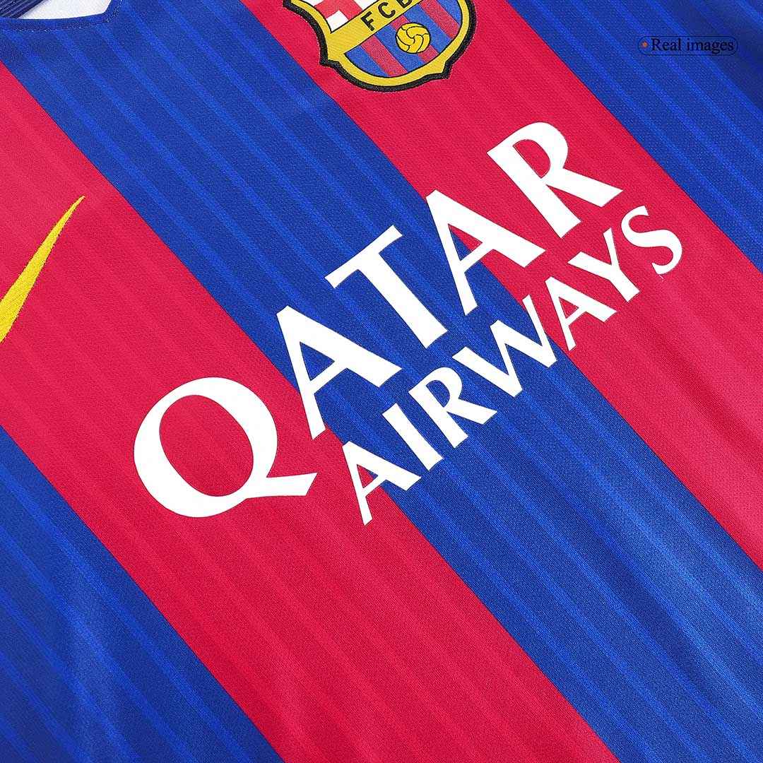 Retro MESSI #10 Men's Barcelona 2016/17 Home Soccer Jersey