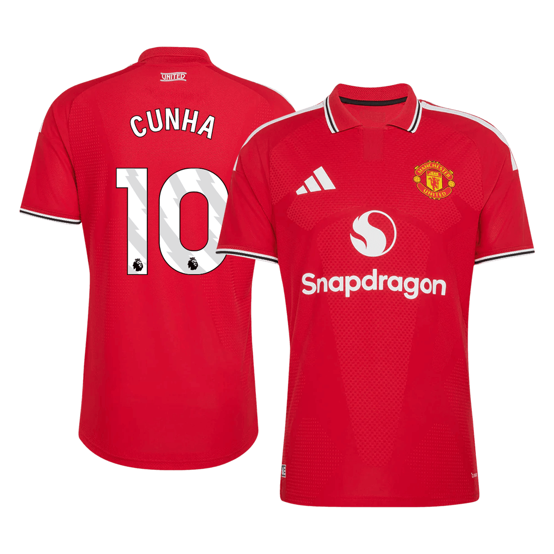 CUNHA #10 Men's Manchester United UCL 2026/27 Player Version Home Soccer Jersey-New York Soccer Shop