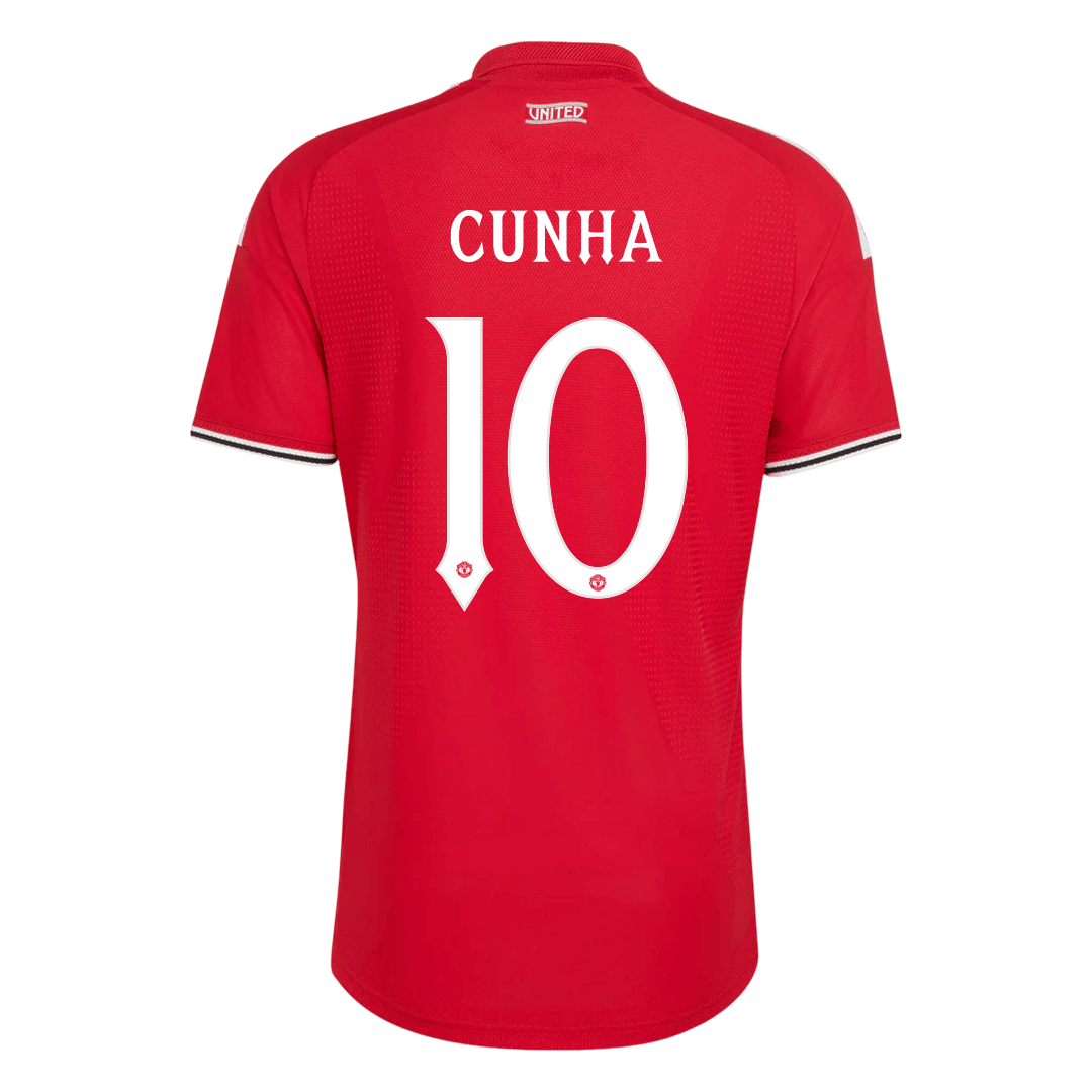 CUNHA #10 Men's Manchester United UCL 2026/27 Player Version Home Soccer Jersey-New York Soccer Shop