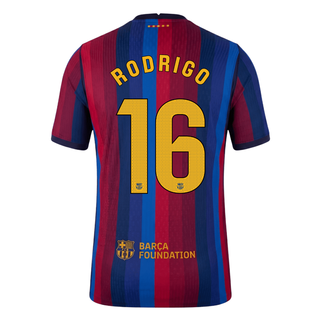 RODRIGO #16 Men's Barcelona UCL 2026/27 Player Version Home Soccer Jersey-New York Soccer Shop