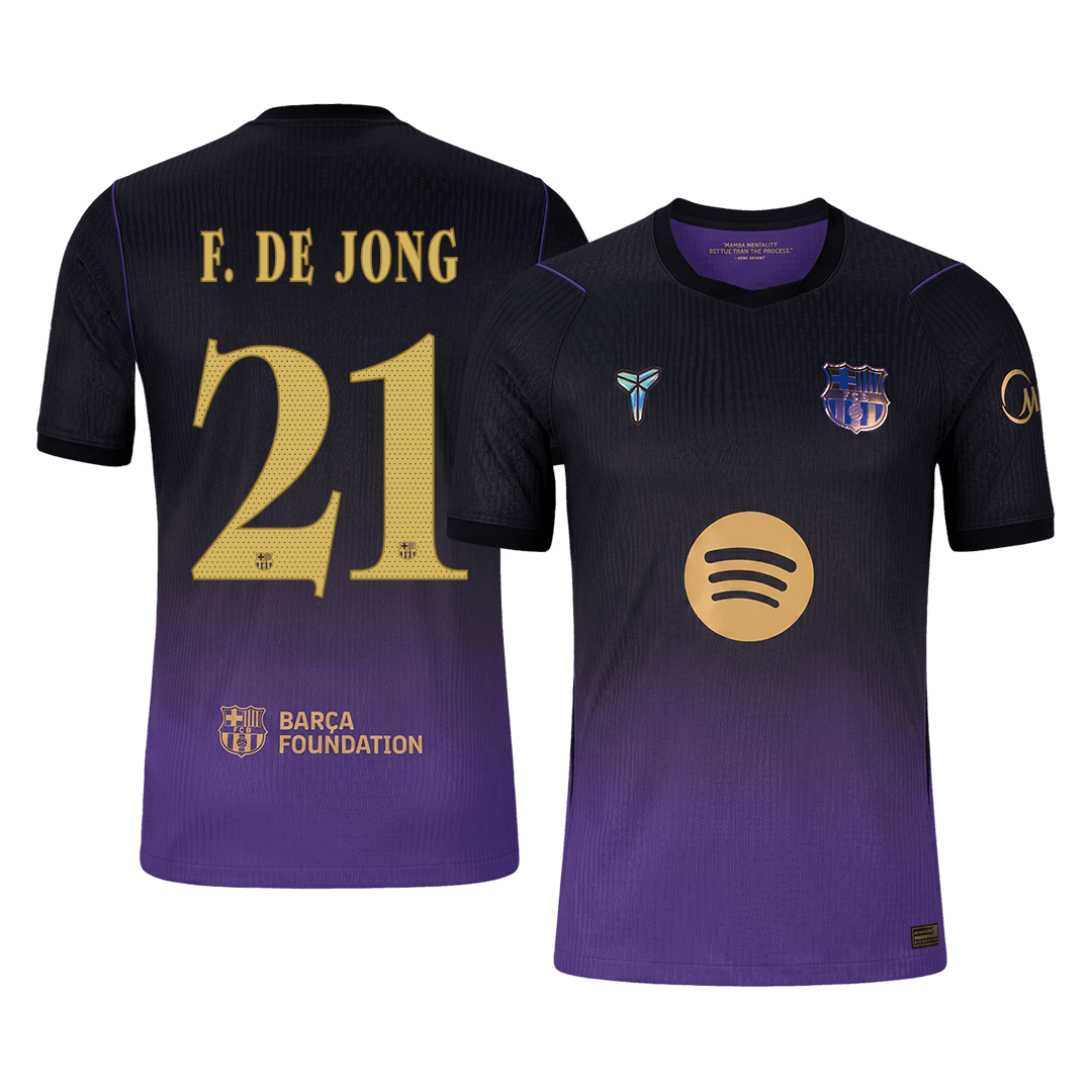F. DE JONG #21 Men's Barcelona UCL 2026/27 Player Version Away Soccer Jersey-New York Soccer Shop