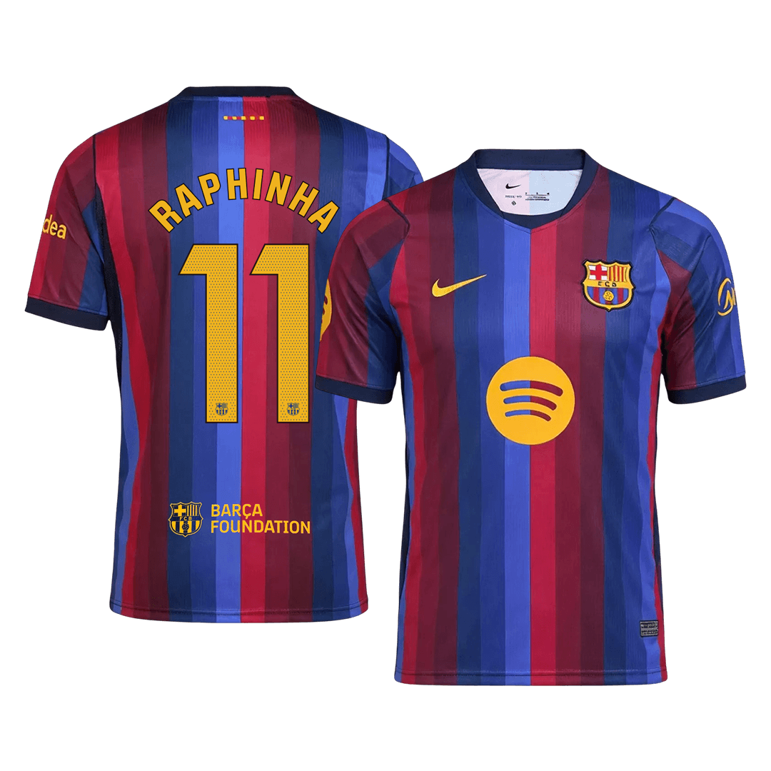 RAPHINHA #11 Men's Barcelona 2026/27 Home Soccer Jersey-New York Soccer Shop