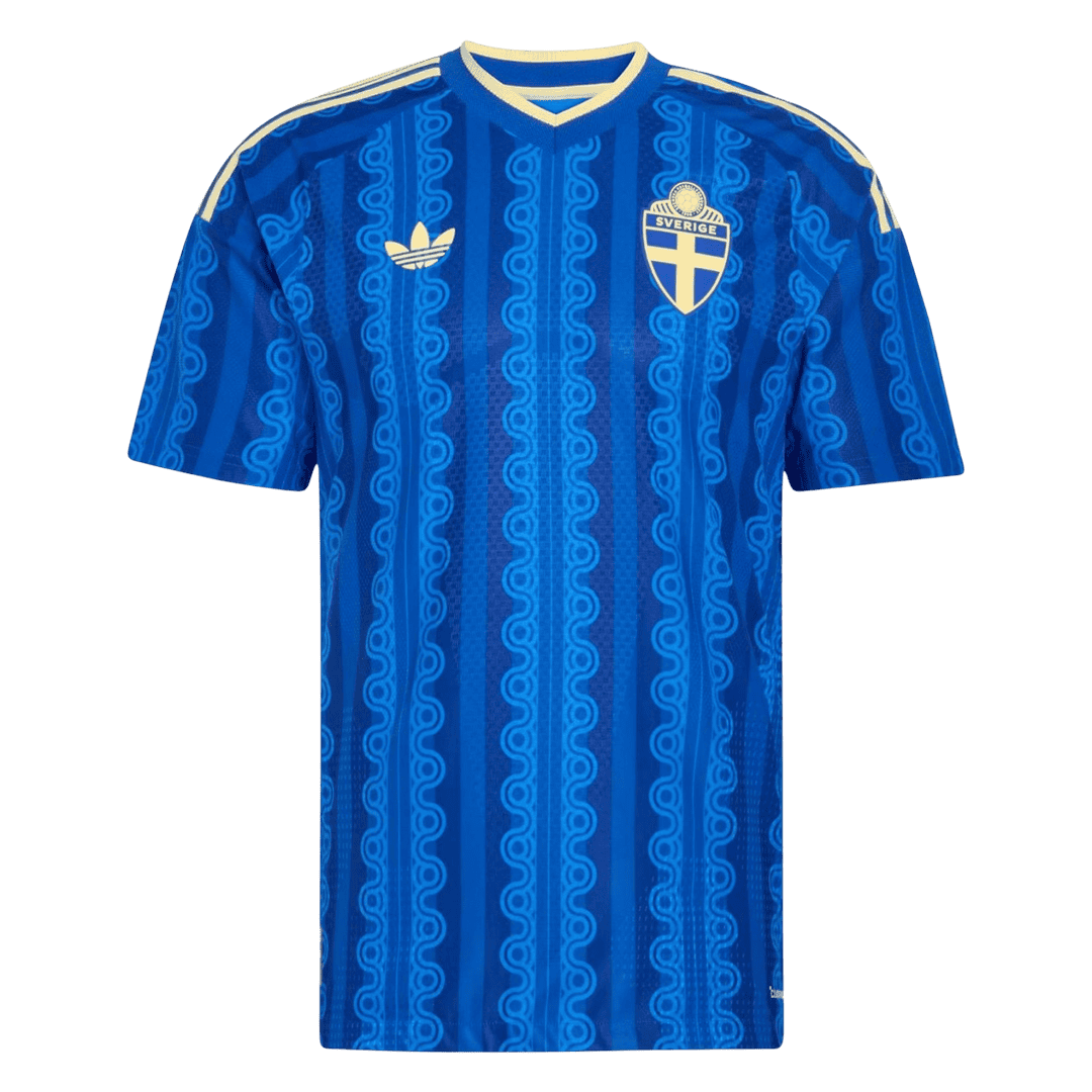 Men's Sweden World Cup 2026 Player Version Away Soccer Jersey - Slim Fit