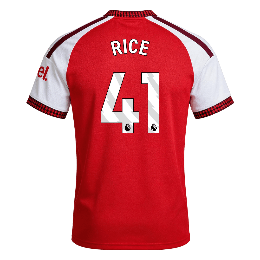 RICE #41 Men's Arsenal UCL 2026/27 Home Soccer Jersey-New York Soccer Shop