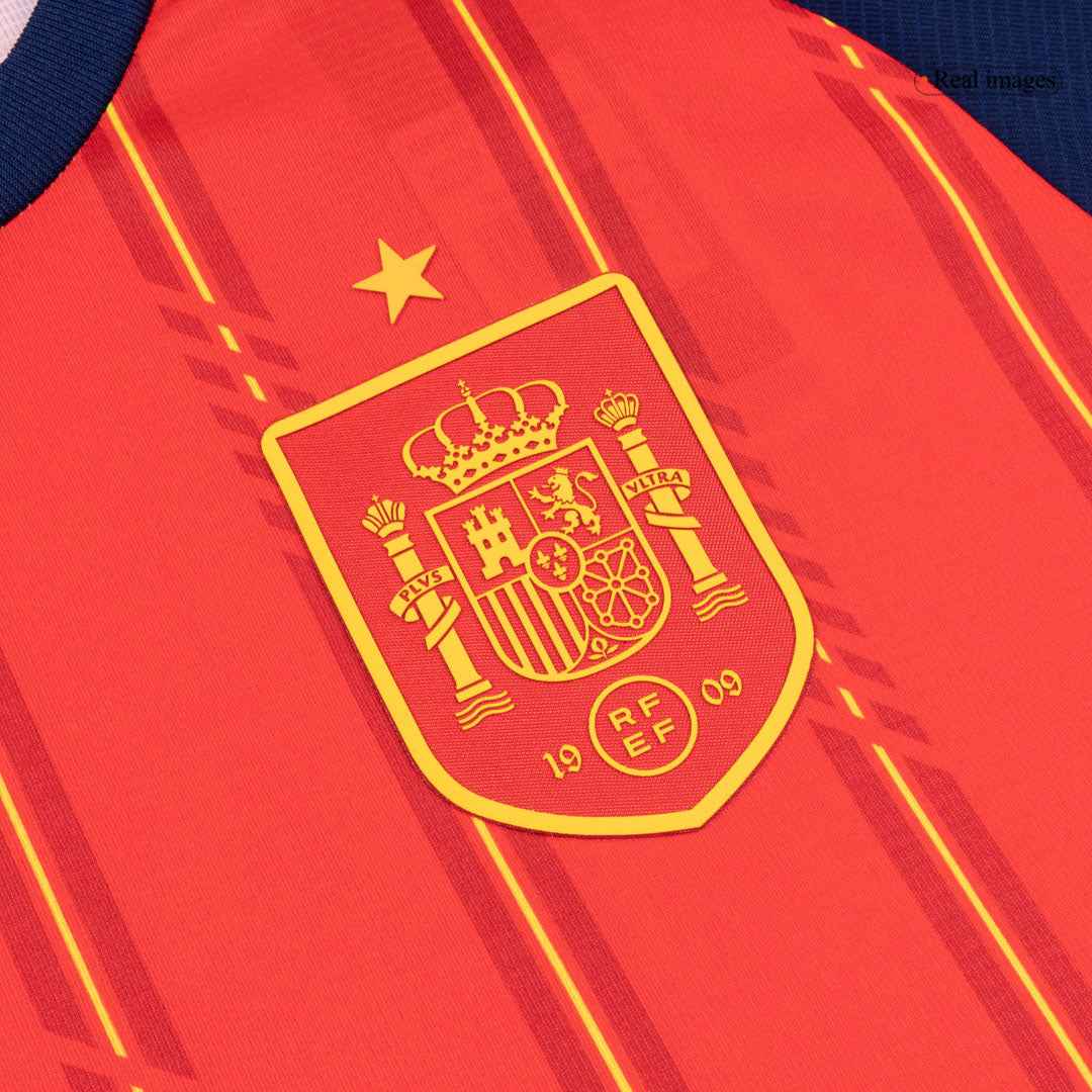 Close-up of Spain and Argentina World Cup 2026 Away Jersey Crest and Premium Stitching