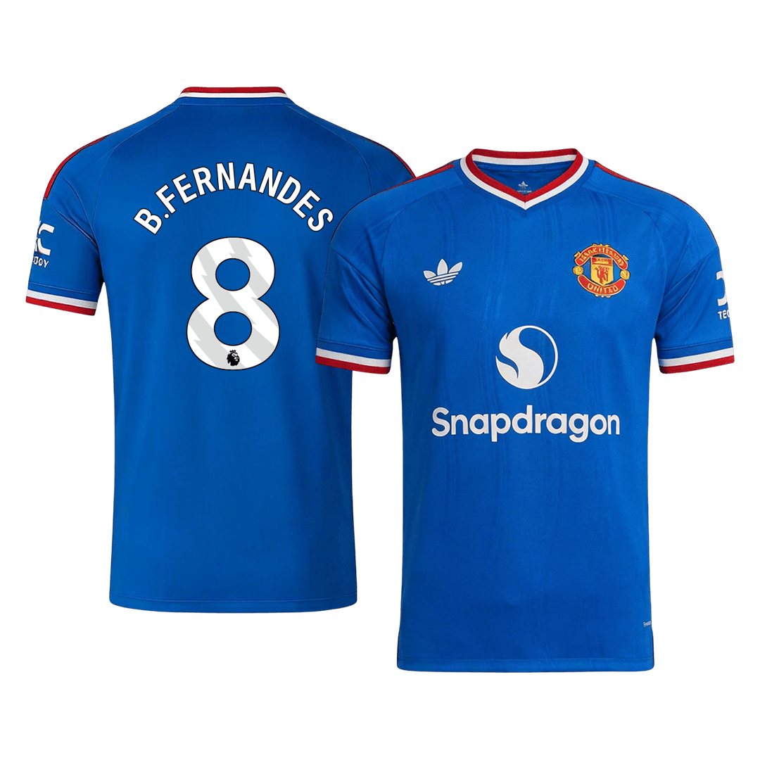 B. FERNANDES #8 Men's Manchester United UCL 2026/27 Away Soccer Jersey-New York Soccer Shop
