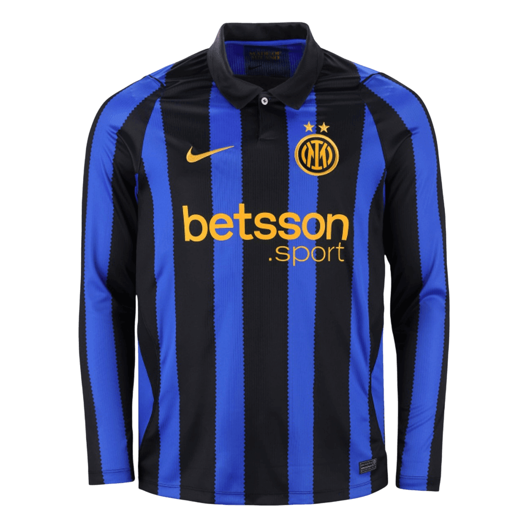 Men's Inter Milan 2026/27 Home Long Sleeve Soccer Jersey-New York Soccer Shop