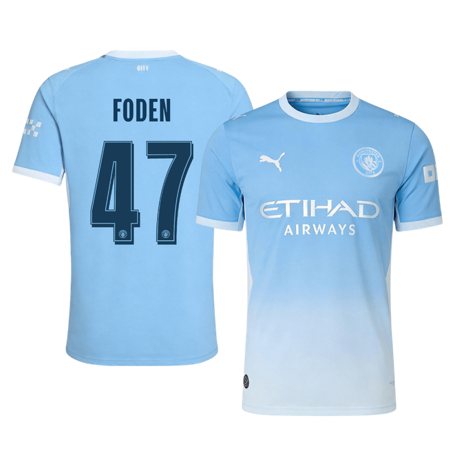 Manchester City Player Version Home Soccer Jersey 2026/27 - FODEN #47 – UCL