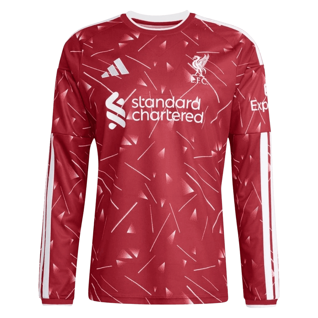 Men's Liverpool 2026/27 Home Long Sleeve Soccer Jersey-New York Soccer Shop
