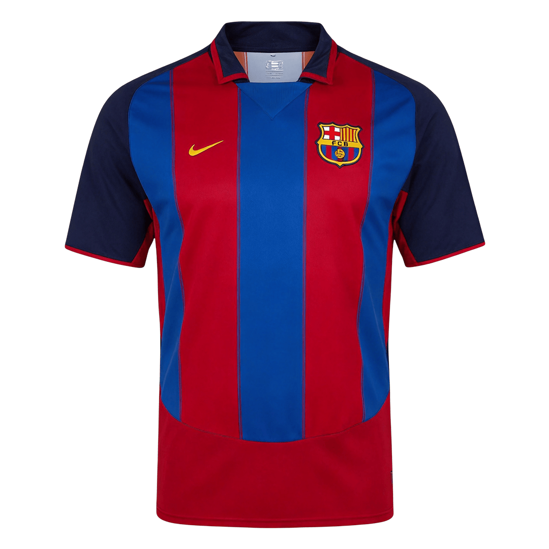 Retro Men's Barcelona 2003/04 Home Soccer Jersey