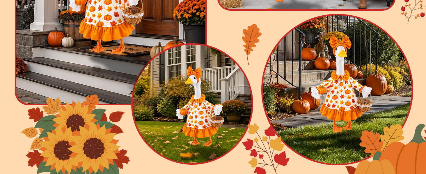 porch goose fall