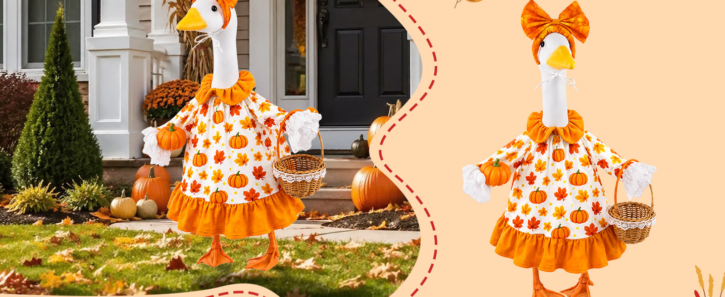 halloween porch goose outfit